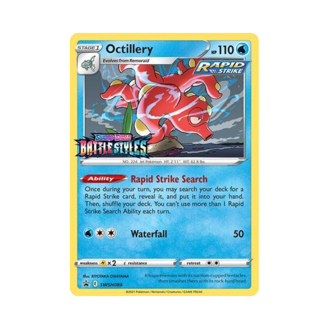 포켓몬 TCG 대포무노 P 소드 & 실드 프로모카드 (영문판)(Pokemon TCG Octillery P Sword & Shield Promos (English Ver.)) - 1