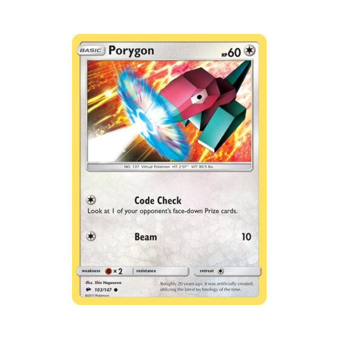 포켓몬 TCG 폴리곤 C 버닝 쉐도우 (영문판)(Pokemon TCG Porygon C Burning Shadows (English Ver.)) - 1