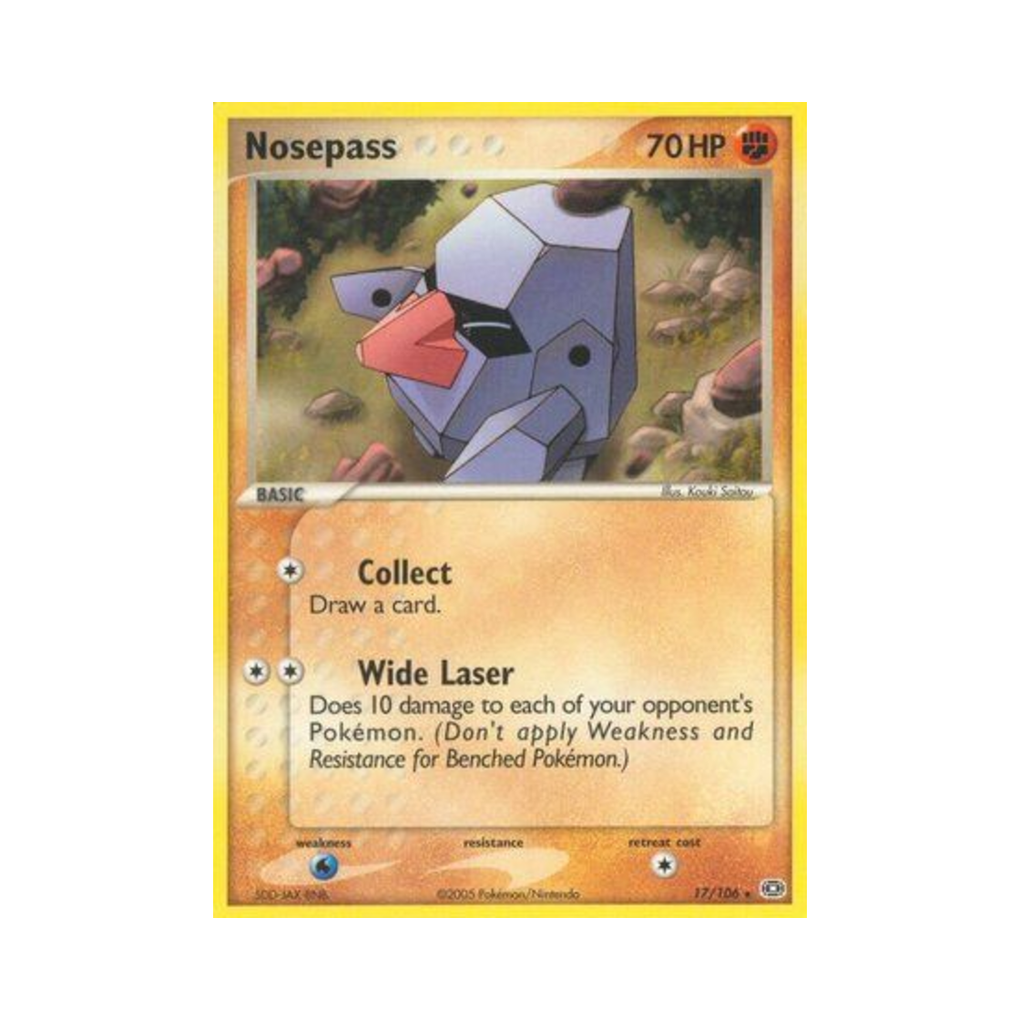 포켓몬 TCG 코코파스 R EX 에메랄드 (영문판)(Pokemon TCG Nosepass R EX Emerald (English Ver.)) - 1