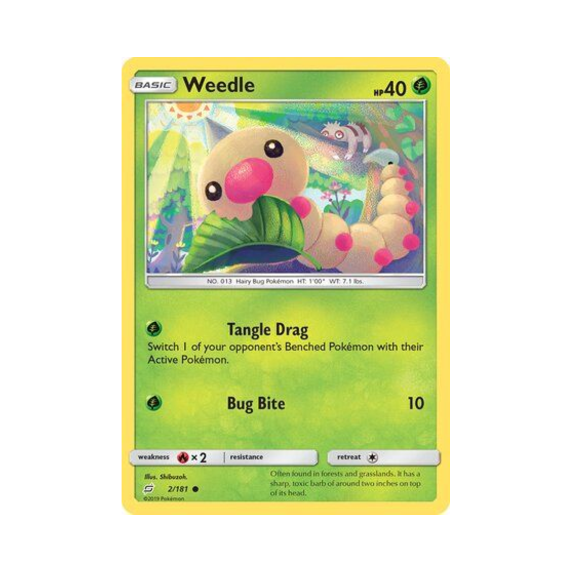 포켓몬 TCG 뿔충이 C 팀업 (영문판)(Pokemon TCG Weedle C Team Up (English Ver.)) - 1
