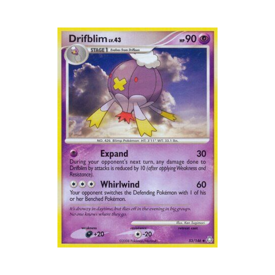 포켓몬 TCG 둥실라이드 U 레전드 어웨이크드 (영문판)(Pokemon TCG Drifblim U Legends Awakened (English Ver.)) - 1