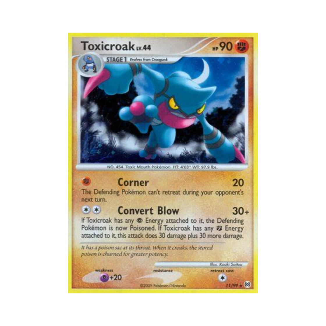 포켓몬 TCG 독개굴 RH 아르세우스 (영문판)(Pokemon TCG Toxicroak RH Arceus (English Ver.)) - 1