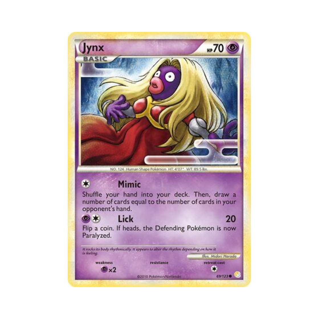 포켓몬 TCG 루주라 C 하트골드 & 소울실버 (영문판)(Pokemon TCG Jynx C HeartGold & SoulSilver (English Ver.)) - 1
