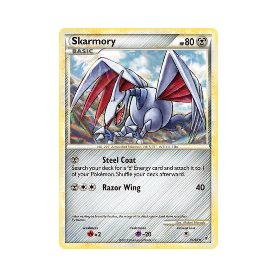 포켓몬 TCG 무장조 R 콜 오브 레전즈 (영문판)(Pokemon TCG Skarmory R Call of Legends (English Ver.)) - 1