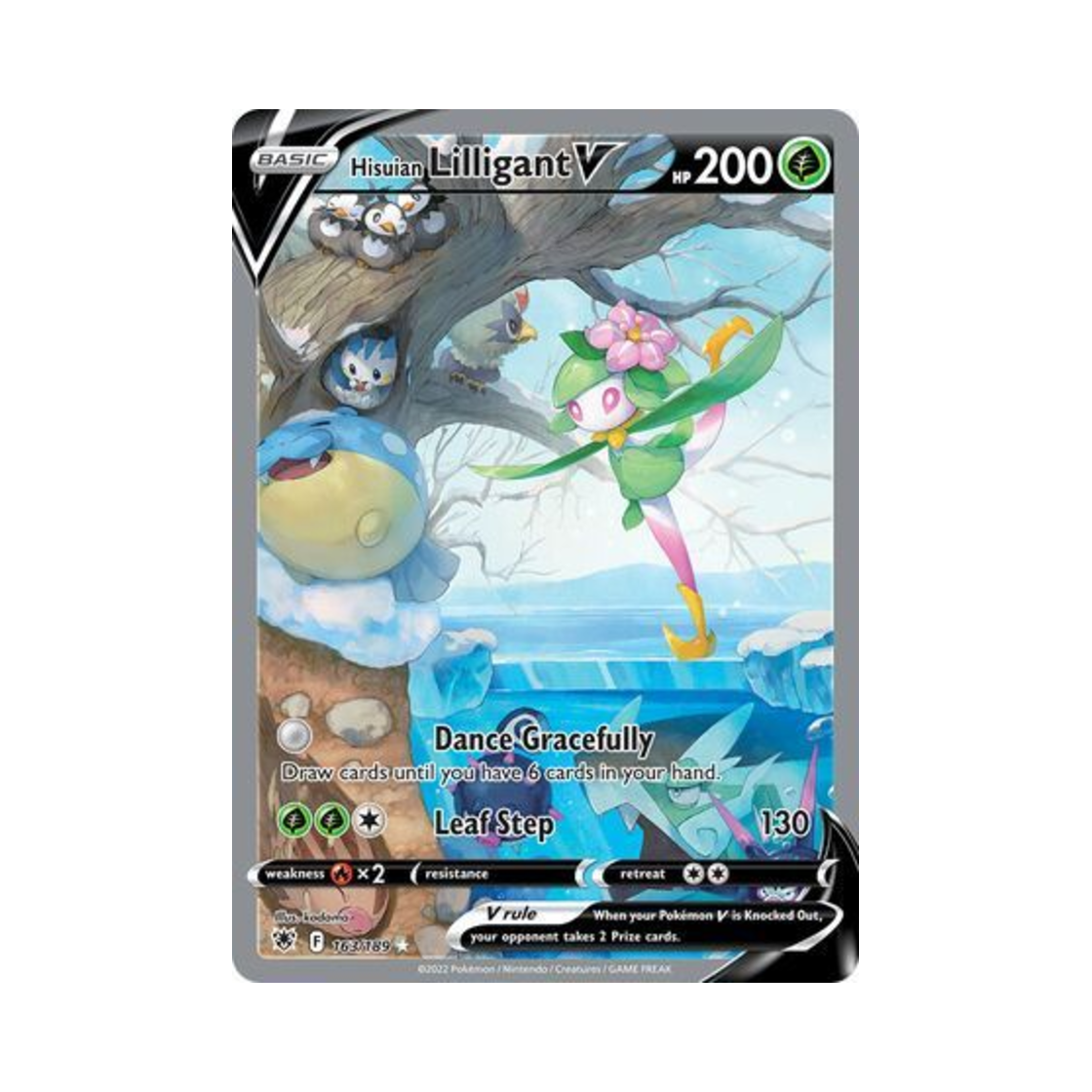 포켓몬 TCG 히스이 드레디어 V RU 아스트랄 레디안스 (영문판)(Pokemon TCG Hisuian Lilligant V RU Astral Radiance (English Ver.)) - 1