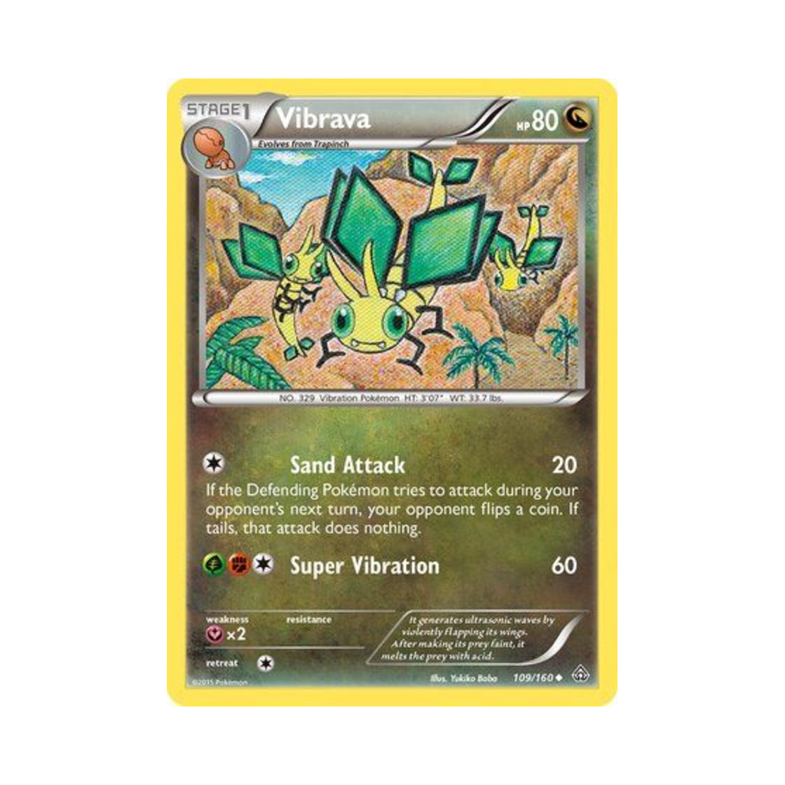 포켓몬 TCG 비브라바 U 프라이멀 크래시 (영문판)(Pokemon TCG Vibrava U Primal Clash (English Ver.)) - 1