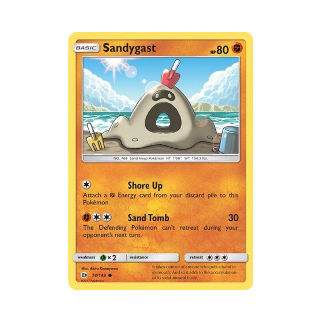 포켓몬 TCG 모래꿍 C 썬 & 문 (영문판)(Pokemon TCG Sandygast C Sun & Moon (English Ver.)) - 1