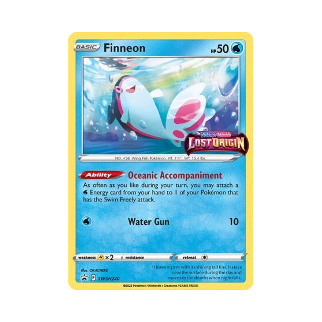 포켓몬 TCG 형광어 P 소드 & 실드 프로모카드 (영문판)(Pokemon TCG Finneon P Sword & Shield Promos (English Ver.)) - 1