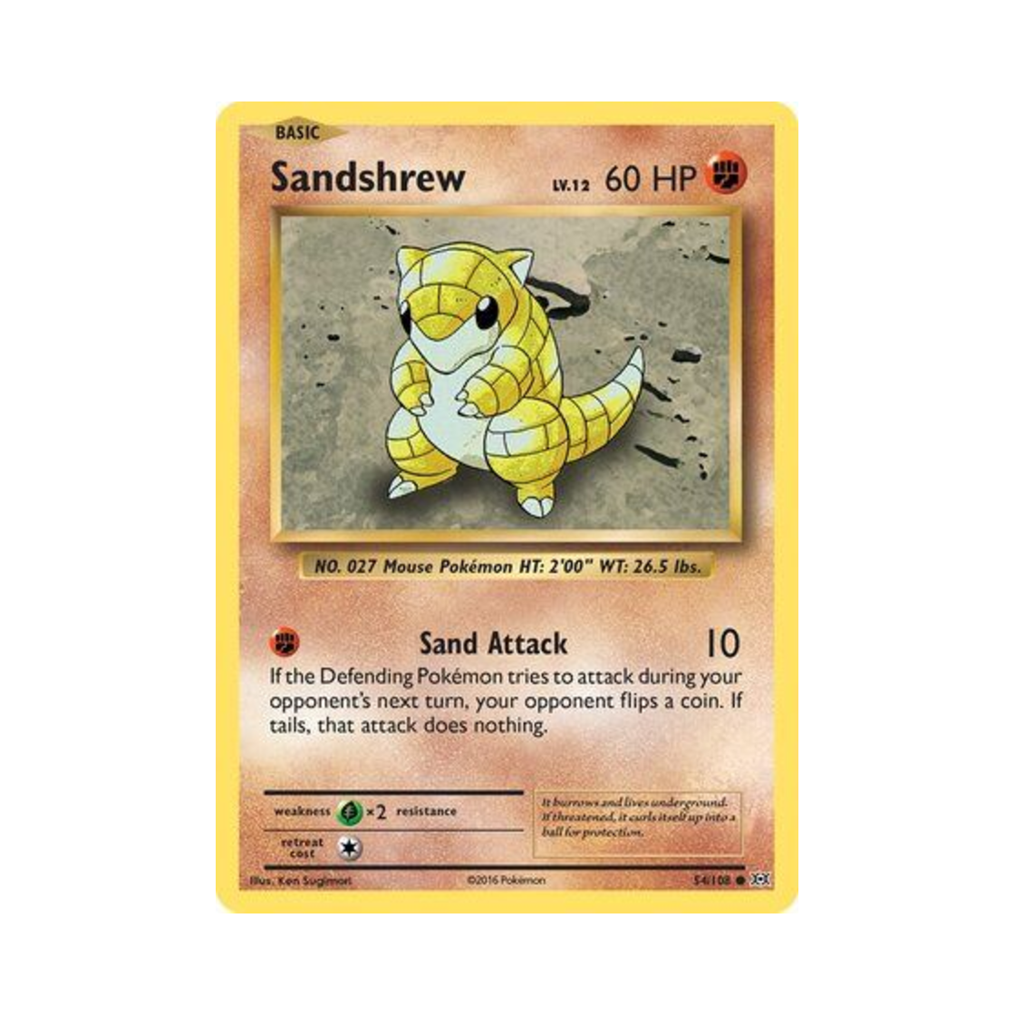 포켓몬 TCG 모래두지 C 에볼루션즈 (영문판)(Pokemon TCG Sandshrew C Evolutions (English Ver.)) - 1