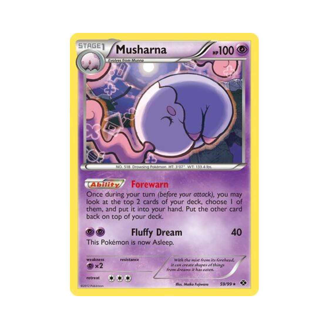 포켓몬 TCG 몽얌나 R 넥스트 데스티니스 (영문판)(Pokemon TCG Musharna R Next Destinies (English Ver.)) - 1