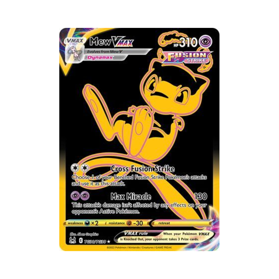 LORTG30/TG30 Pokemon TCG Mew VMAX RS Lost Origin (English Ver.)
