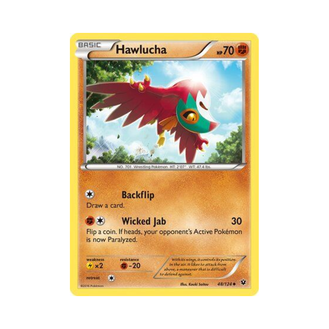 포켓몬 TCG 루차불 U 페이츠 컬라이드 (영문판)(Pokemon TCG Hawlucha U Fates Collide (English Ver.)) - 1