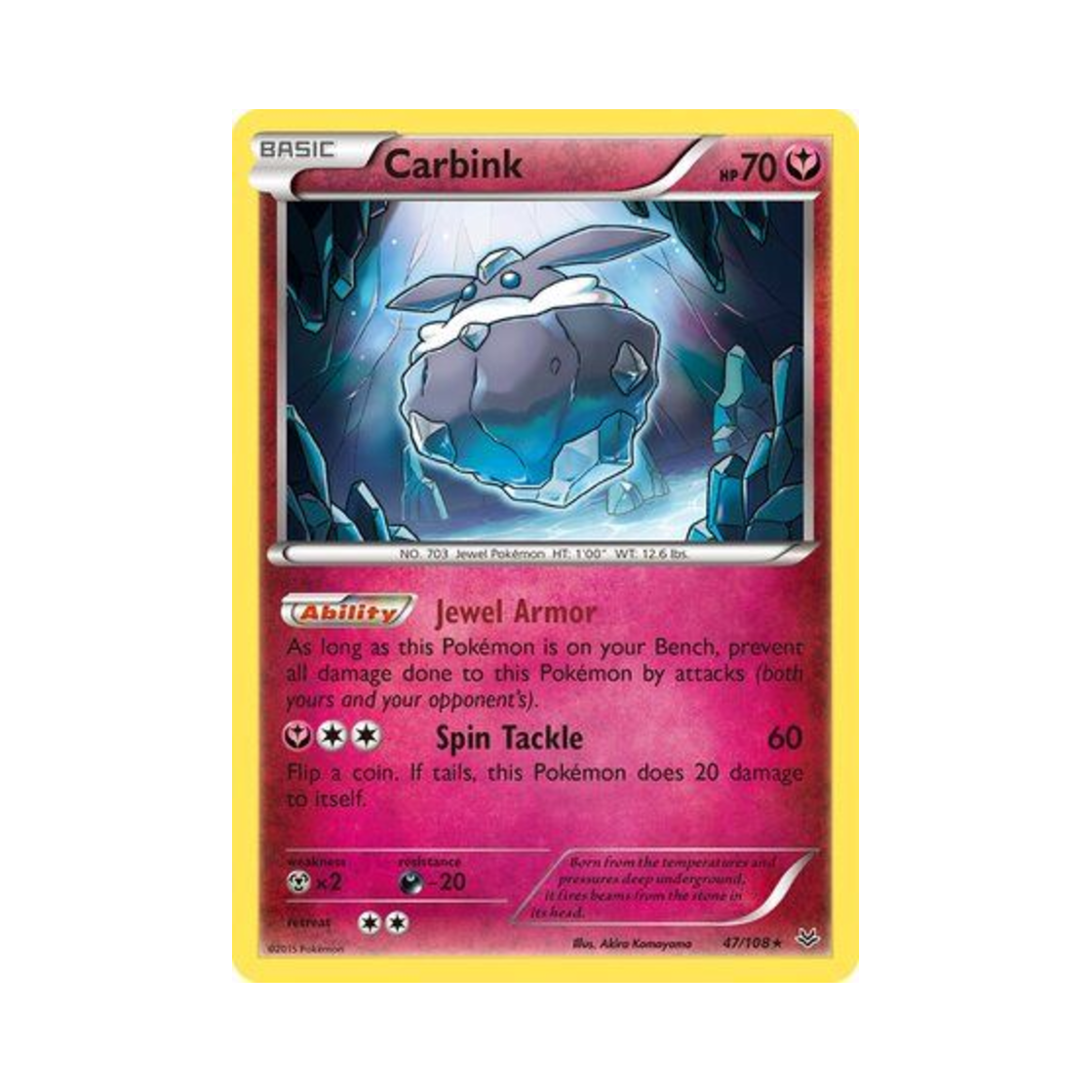 포켓몬 TCG 멜리시 R 로어링 스카이즈 (영문판)(Pokemon TCG Carbink R Roaring Skies (English Ver.)) - 1