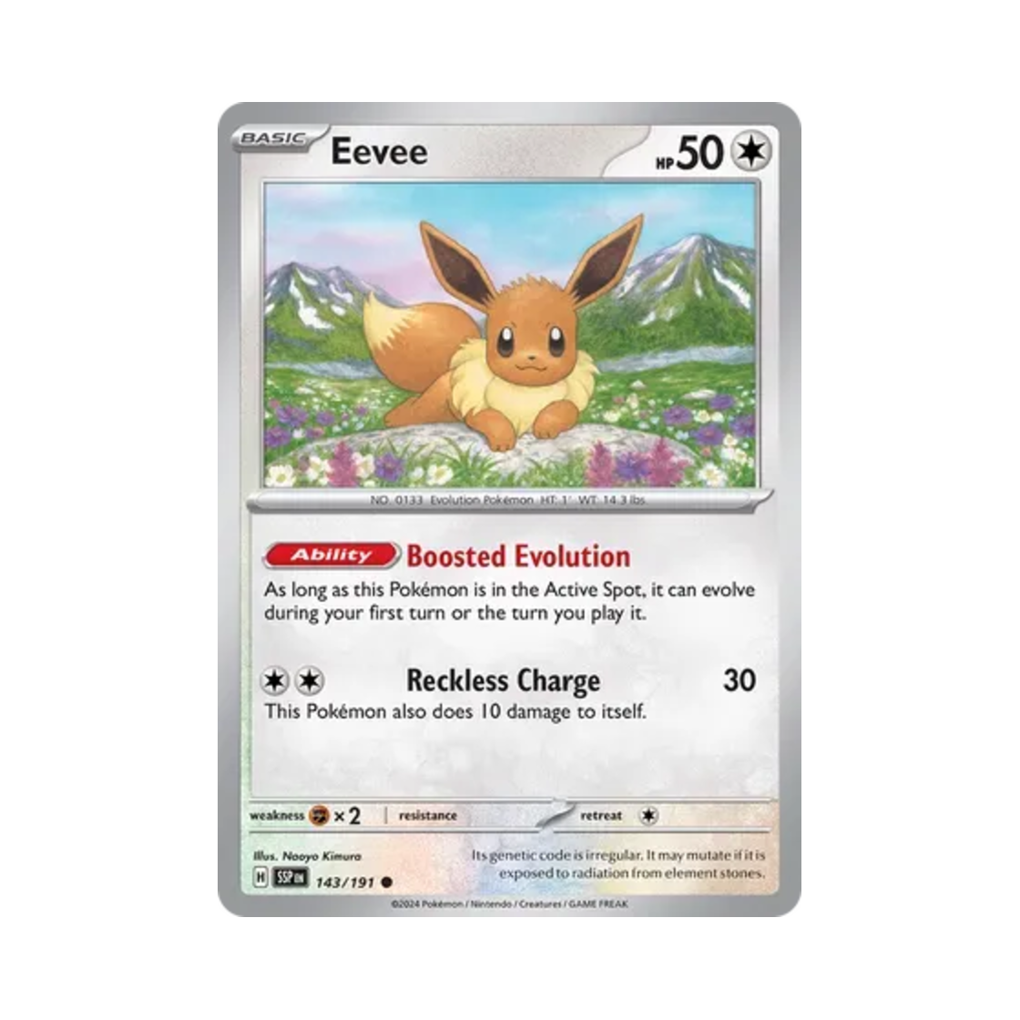 포켓몬 TCG 이브이 C 서징 스파크 (영문판)(Pokemon TCG Eevee C Surging Sparks (English Ver.)) - 1
