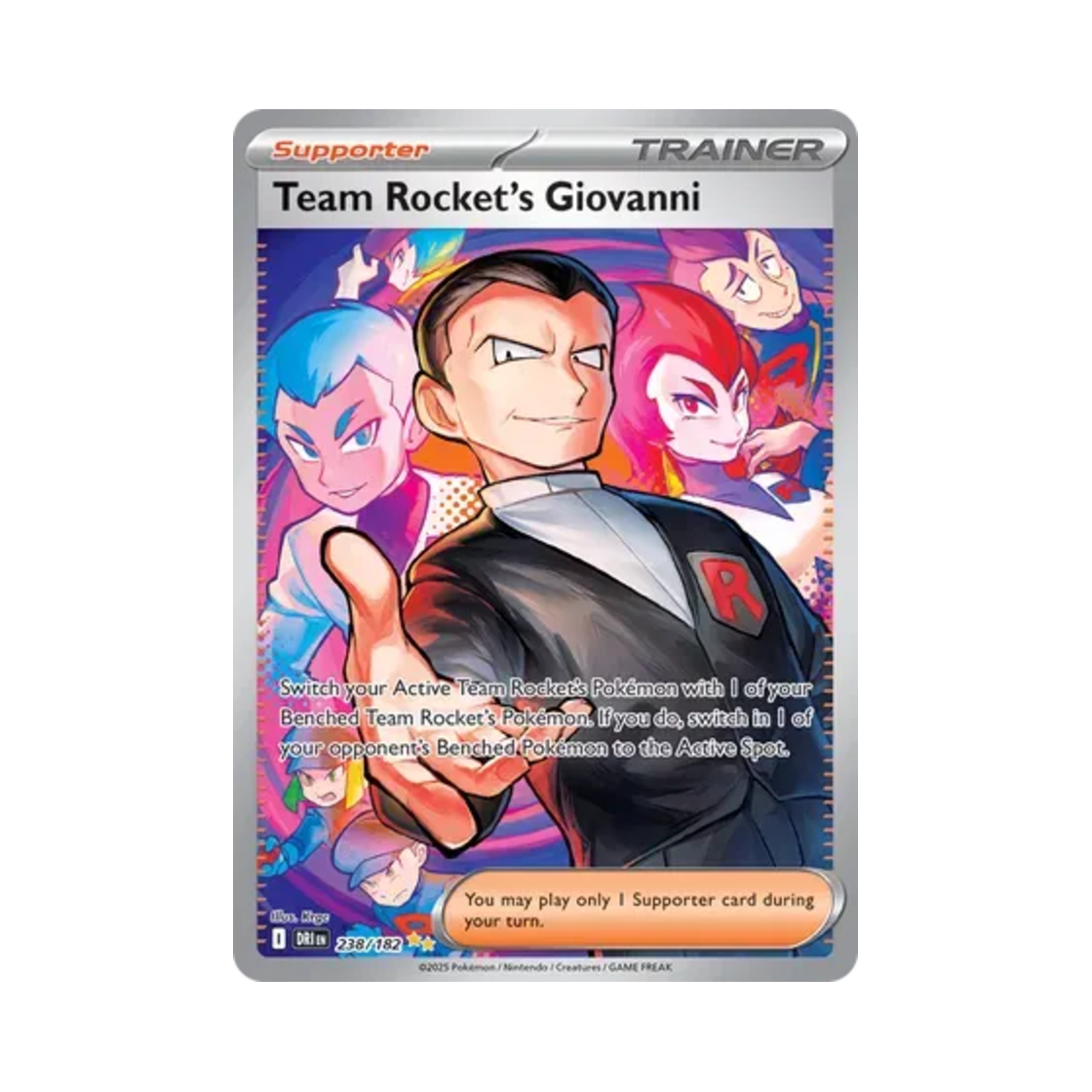 포켓몬 TCG 로켓단의 비주기 SIR 데스티니드 라이벌스 (영문판)(Pokemon TCG Team Rocket's Giovanni SIR Destined Rivals (English Ver.)) - 1