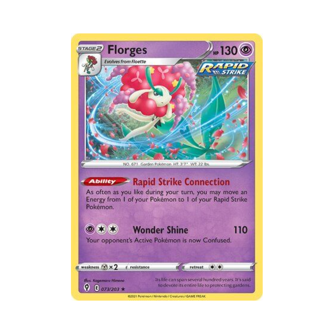 포켓몬 TCG 플라제스 RH 이볼빙 스카이즈 (영문판)(Pokemon TCG Florges RH Evolving Skies (English Ver.)) - 1