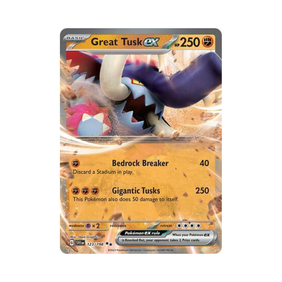 포켓몬 TCG 위대한엄니 ex DR 스칼렛 & 바이올렛 (영문판)(Pokemon TCG Great Tusk ex DR Scarlet & Violet (English Ver.)) - 1