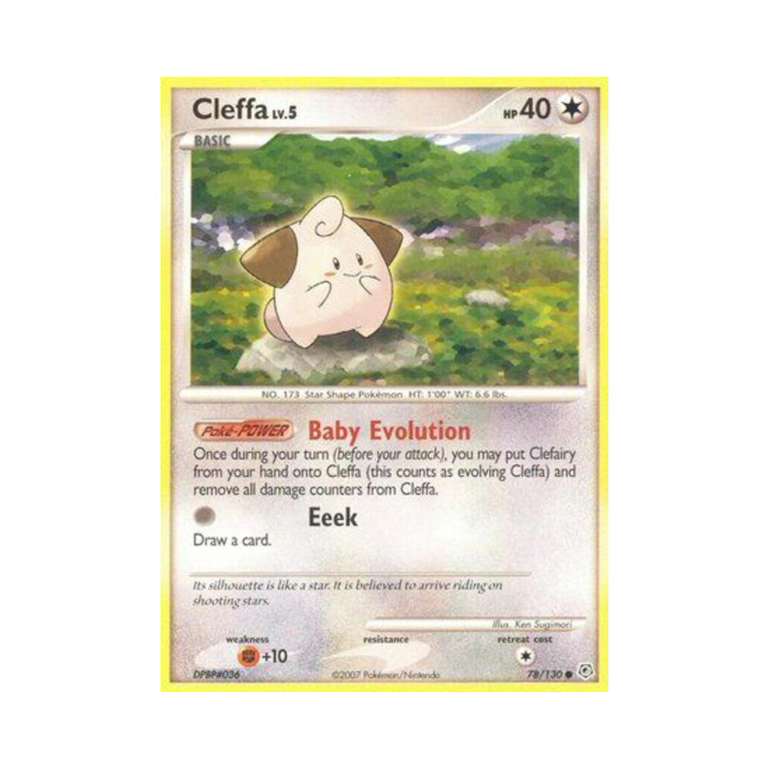 포켓몬 TCG 삐 C 다이아몬드 & 펄 (영문판)(Pokemon TCG Cleffa C Diamond & Pearl (English Ver.))