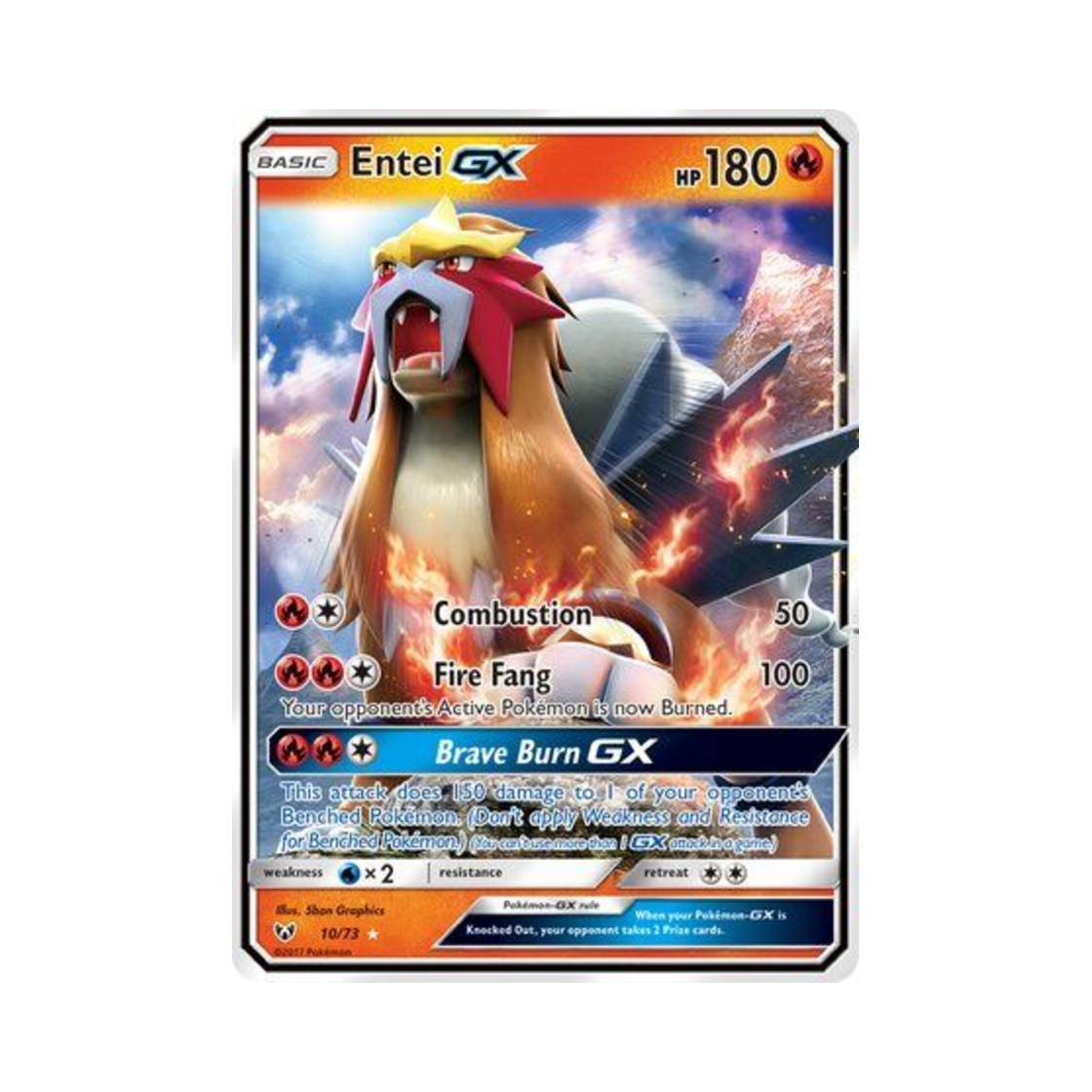 포켓몬 TCG 앤테이 GX RHG 샤이닝 레전즈 (영문판)(Pokemon TCG Entei GX RHG Shining Legends (English Ver.))