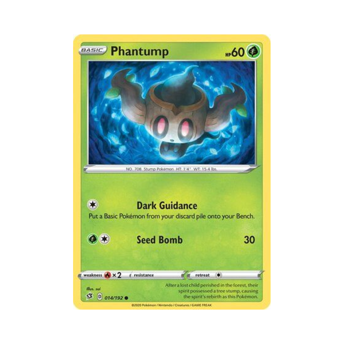 포켓몬 TCG 나목령 C 레벌 크래시 (영문판)(Pokemon TCG Phantump C Rebel Clash (English Ver.)) - 1