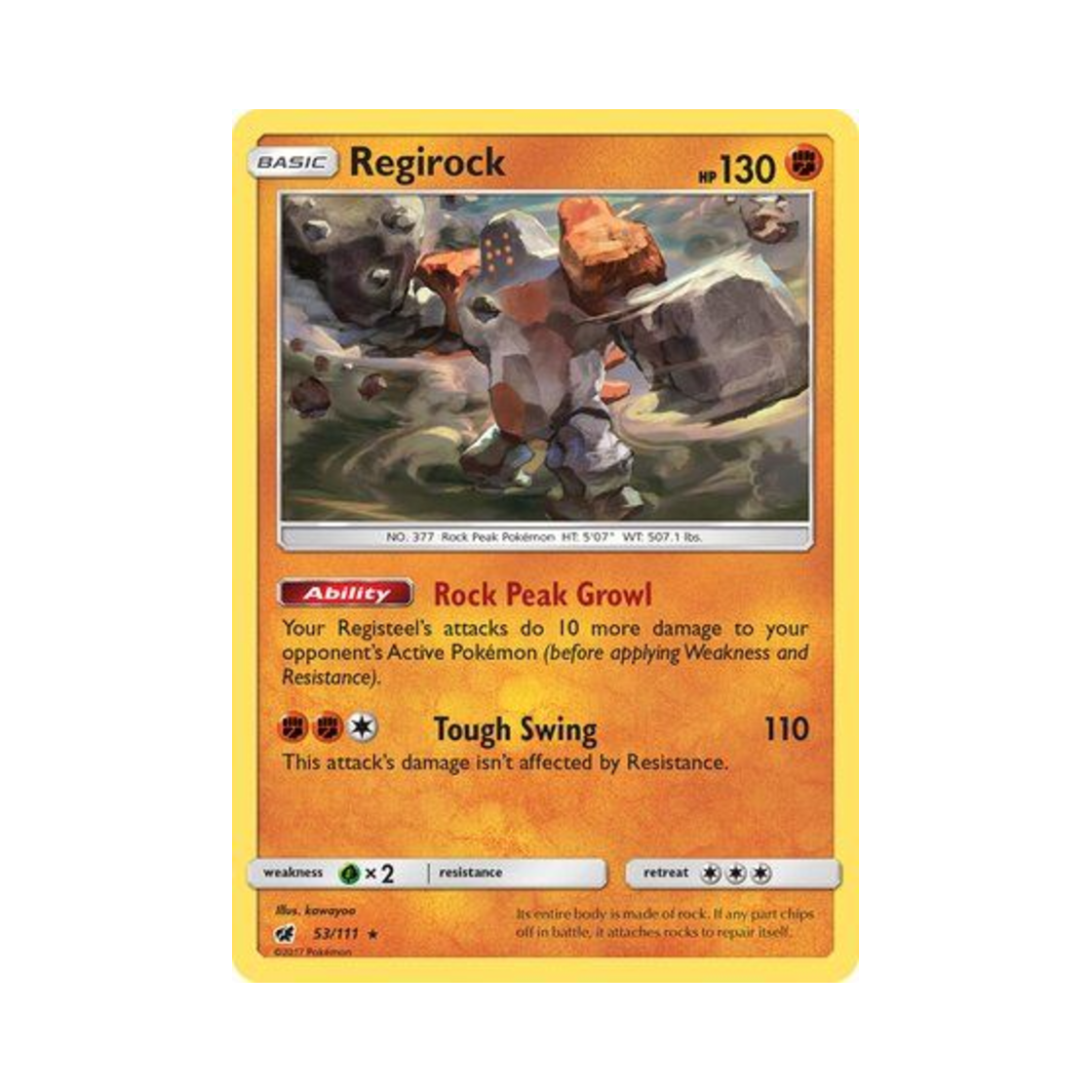 포켓몬 TCG 레지락 R 크림슨 인베이전 (영문판)(Pokemon TCG Regirock R Crimson Invasion (English Ver.)) - 1
