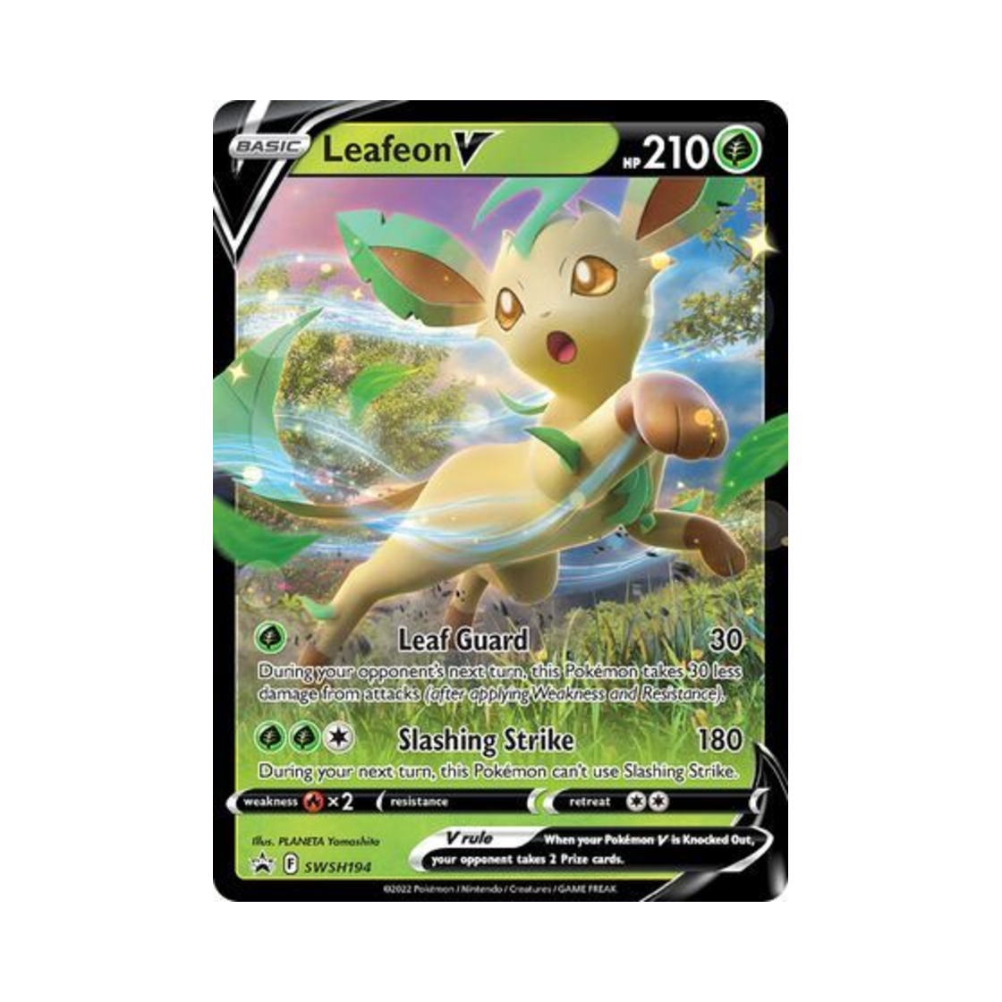 포켓몬 TCG 리피아 V P 소드 & 실드 프로모카드 (영문판)(Pokemon TCG Leafeon V P Sword & Shield Promos (English Ver.)) - 1