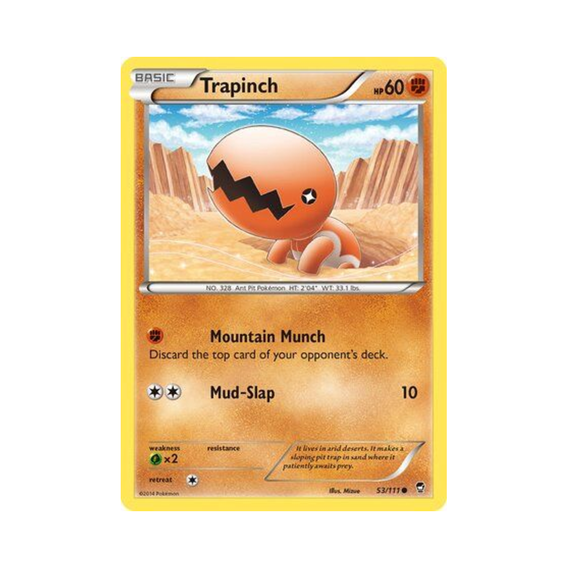 포켓몬 TCG 톱치 C 퓨리어스 피스트 (영문판)(Pokemon TCG Trapinch C Furious Fists (English Ver.)) - 1