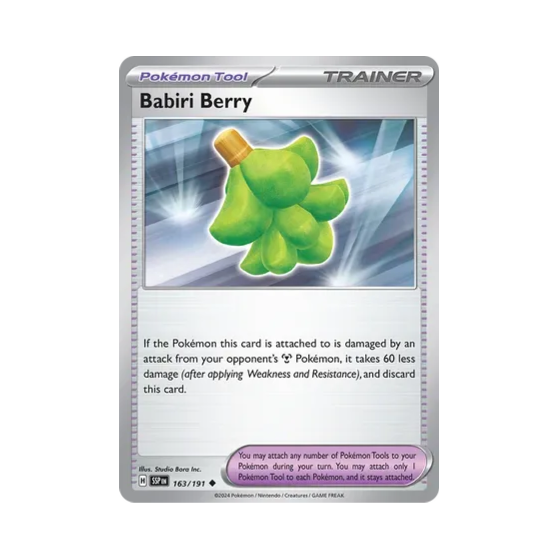 포켓몬 TCG 바라비열매 U 서징 스파크 (영문판)(Pokemon TCG Babiri Berry U Surging Sparks (English Ver.)) - 1