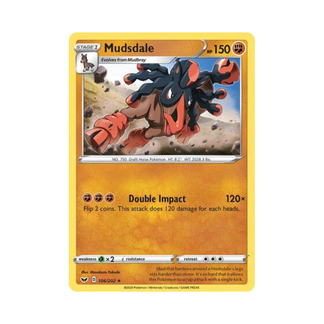 포켓몬 TCG 만마드 R 소드 & 실드 (영문판)(Pokemon TCG Mudsdale R Sword & Shield (English Ver.)) - 1