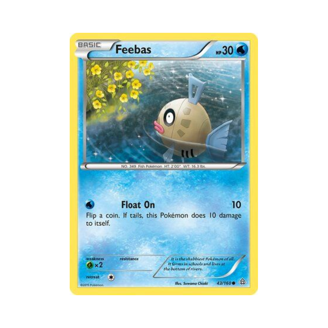 포켓몬 TCG 빈티나 C 프라이멀 크래시 (영문판)(Pokemon TCG Feebas C Primal Clash (English Ver.))