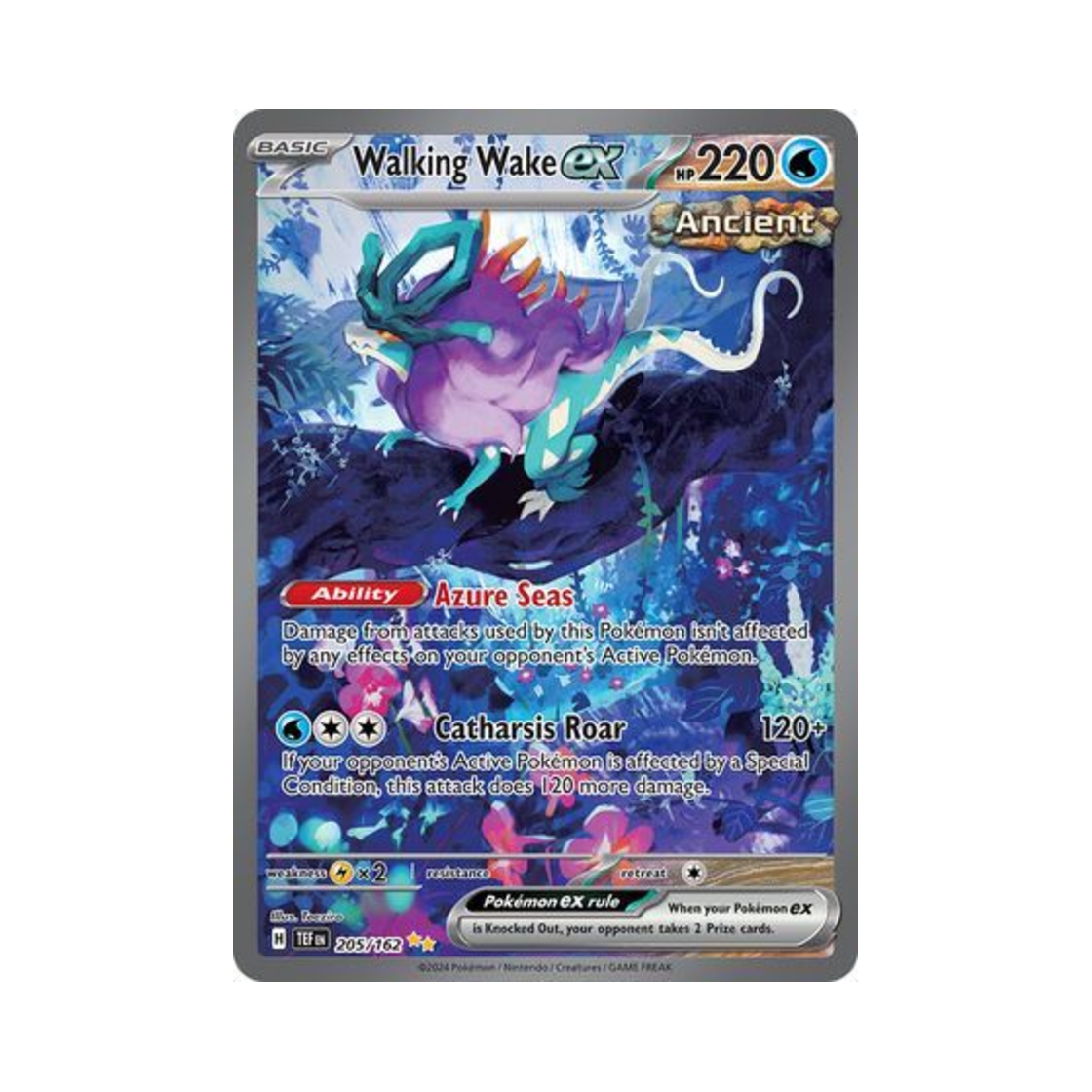 포켓몬 TCG 굽이치는물결 ex SIR 템포럴 포시스 (영문판)(Pokemon TCG Walking Wake ex SIR Temporal Forces (English Ver.)) - 1