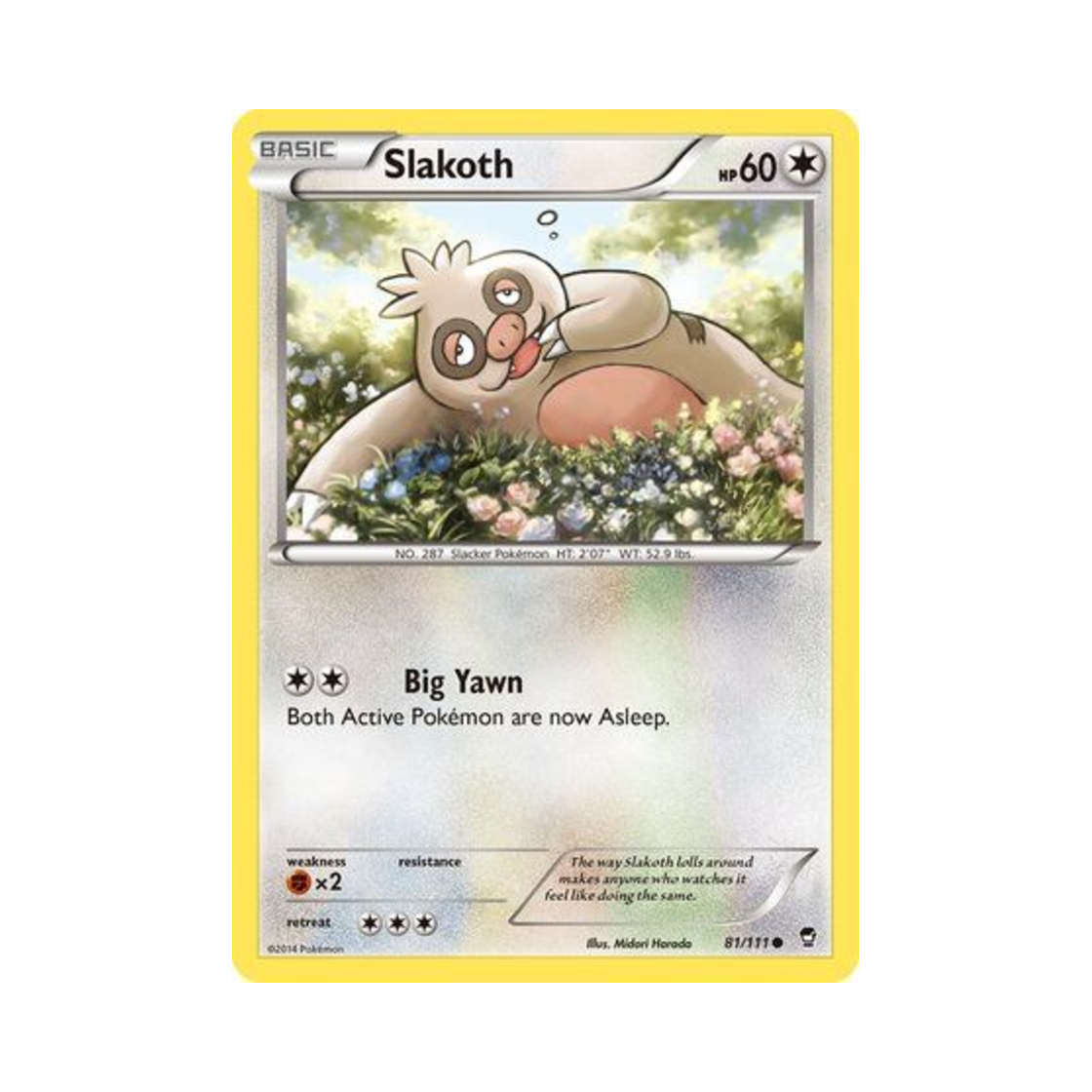 포켓몬 TCG 게을로 C 퓨리어스 피스트 (영문판)(Pokemon TCG Slakoth C Furious Fists (English Ver.))