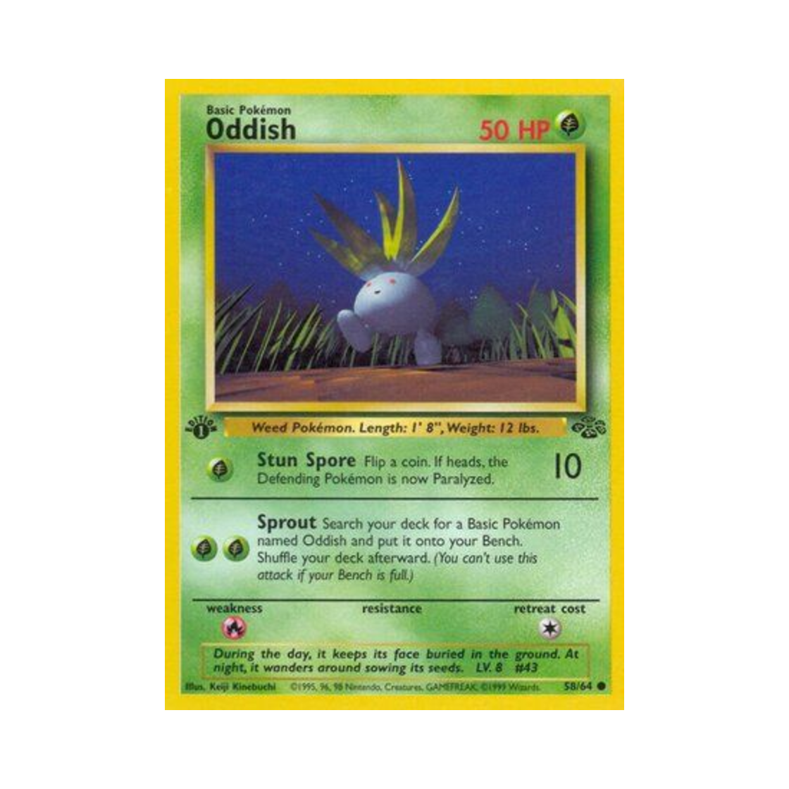 포켓몬 TCG 뚜벅쵸 C 정글 (영문판)(Pokemon TCG Oddish C Jungle (English Ver.)) - 1