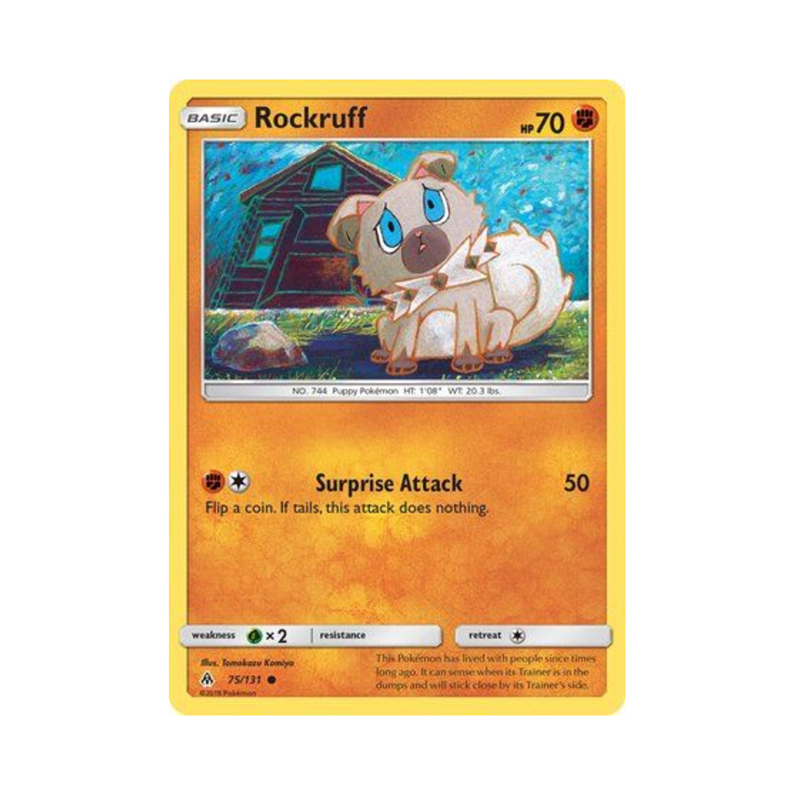 포켓몬 TCG 암멍이 C 포비든 라이트 (영문판)(Pokemon TCG Rockruff C Forbidden Light (English Ver.))