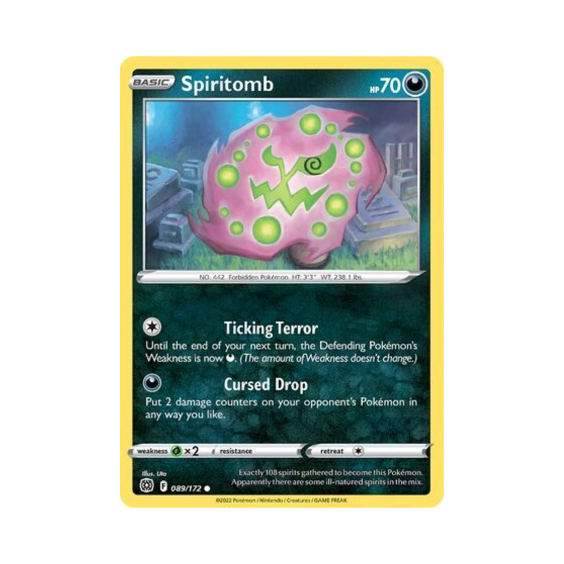 포켓몬 TCG 화강돌 C 브릴리언트 스타즈 (영문판)(Pokemon TCG Spiritomb C Brilliant Stars (English Ver.)) - 1