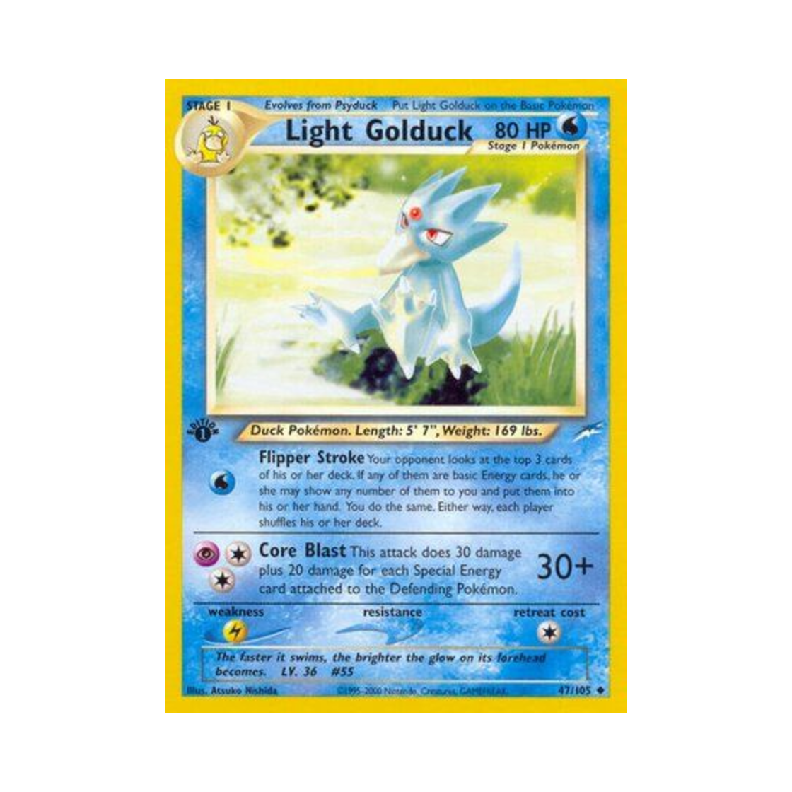 포켓몬 TCG 라이트 골덕 U 네오 데스티니 (영문판)(Pokemon TCG Light Golduck U Neo Destiny (English Ver.))