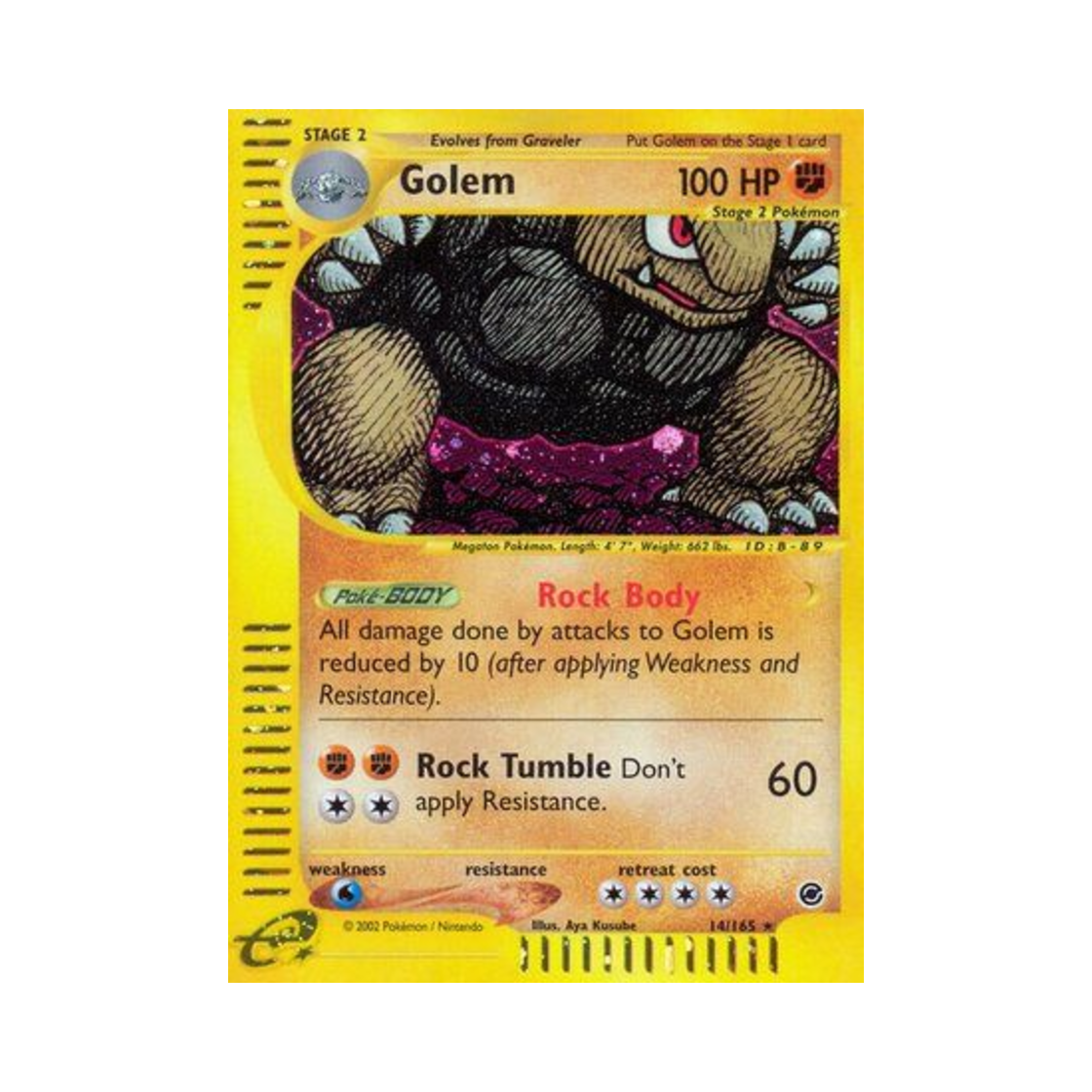 포켓몬 TCG 딱구리 RH 익스페디션 베이스 세트 (영문판)(Pokemon TCG Golem RH Expedition Base Set (English Ver.)) - 1