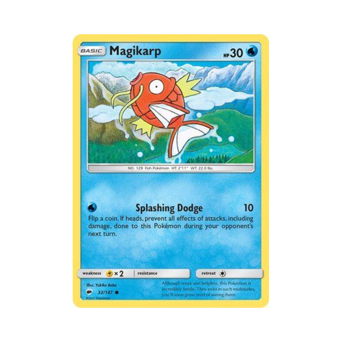포켓몬 TCG 잉어킹 C 버닝 쉐도우 (영문판)(Pokemon TCG Magikarp C Burning Shadows (English Ver.)) - 1