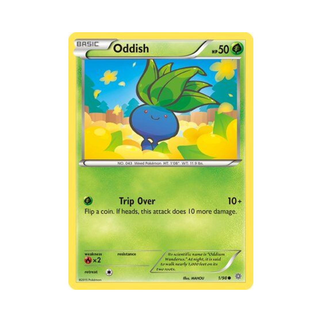 포켓몬 TCG 뚜벅쵸 C 에인션트 오리진스 (영문판)(Pokemon TCG Oddish C Ancient Origins (English Ver.)) - 1