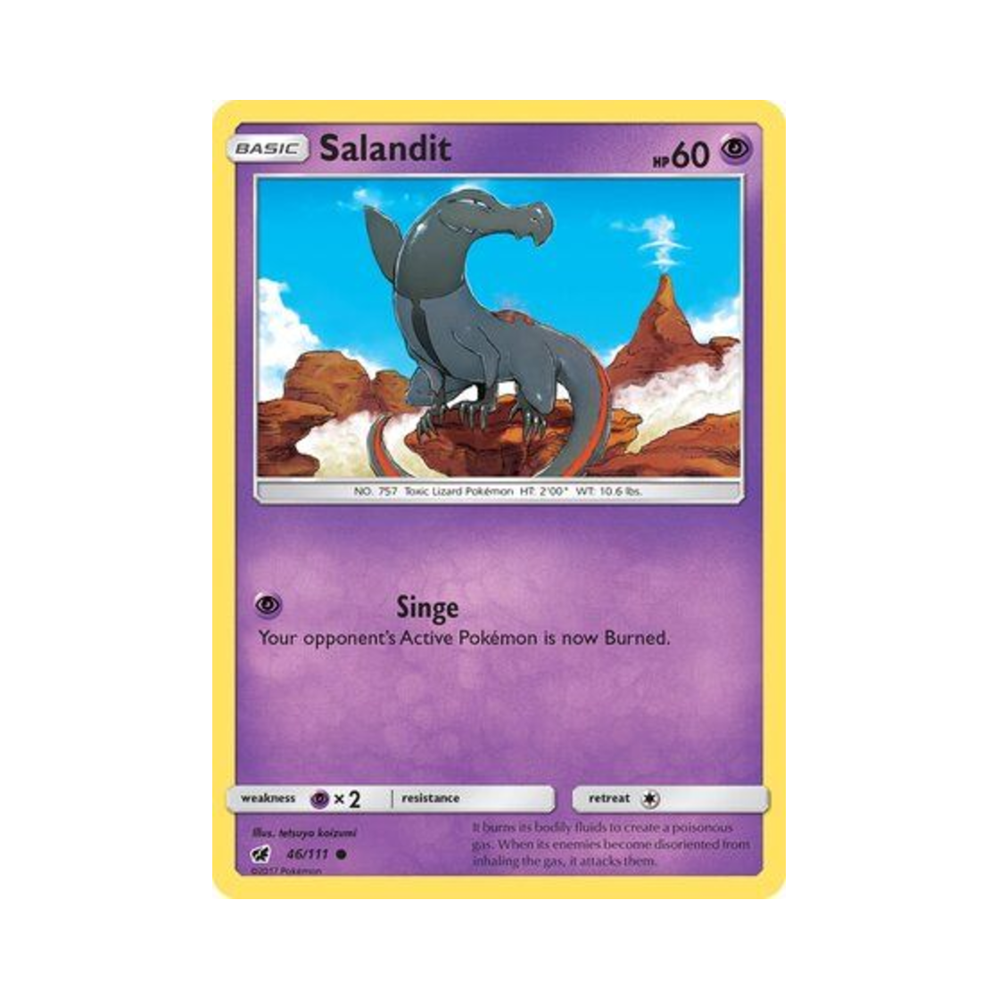 포켓몬 TCG 야도뇽 C 크림슨 인베이전 (영문판)(Pokemon TCG Salandit C Crimson Invasion (English Ver.)) - 1