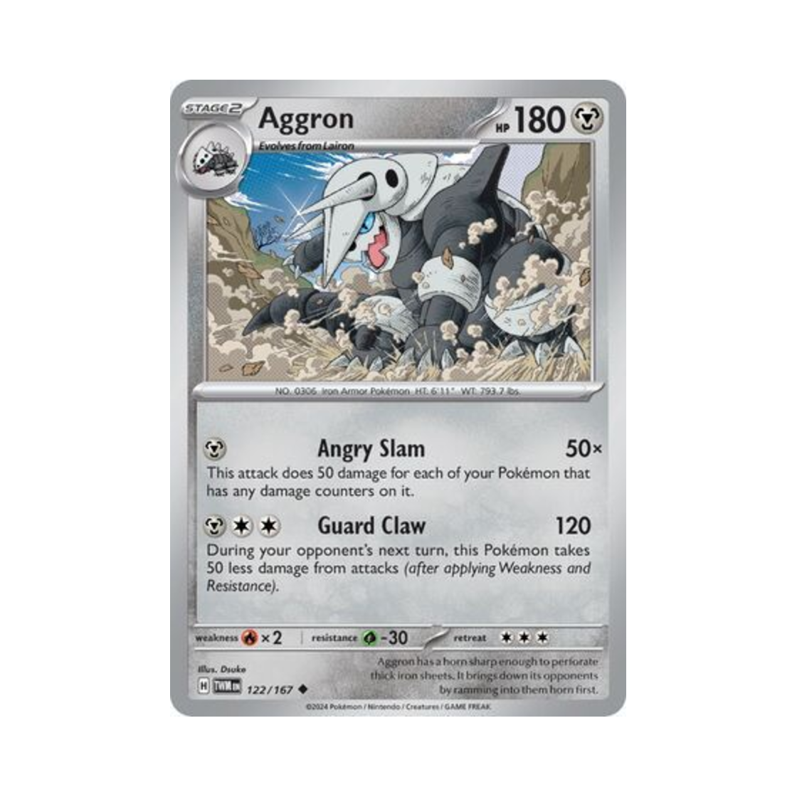 포켓몬 TCG 보스로라 U 트와일라잇 마스커레이드 (영문판)(Pokemon TCG Aggron U Twilight Masquerade (English Ver.)) - 1