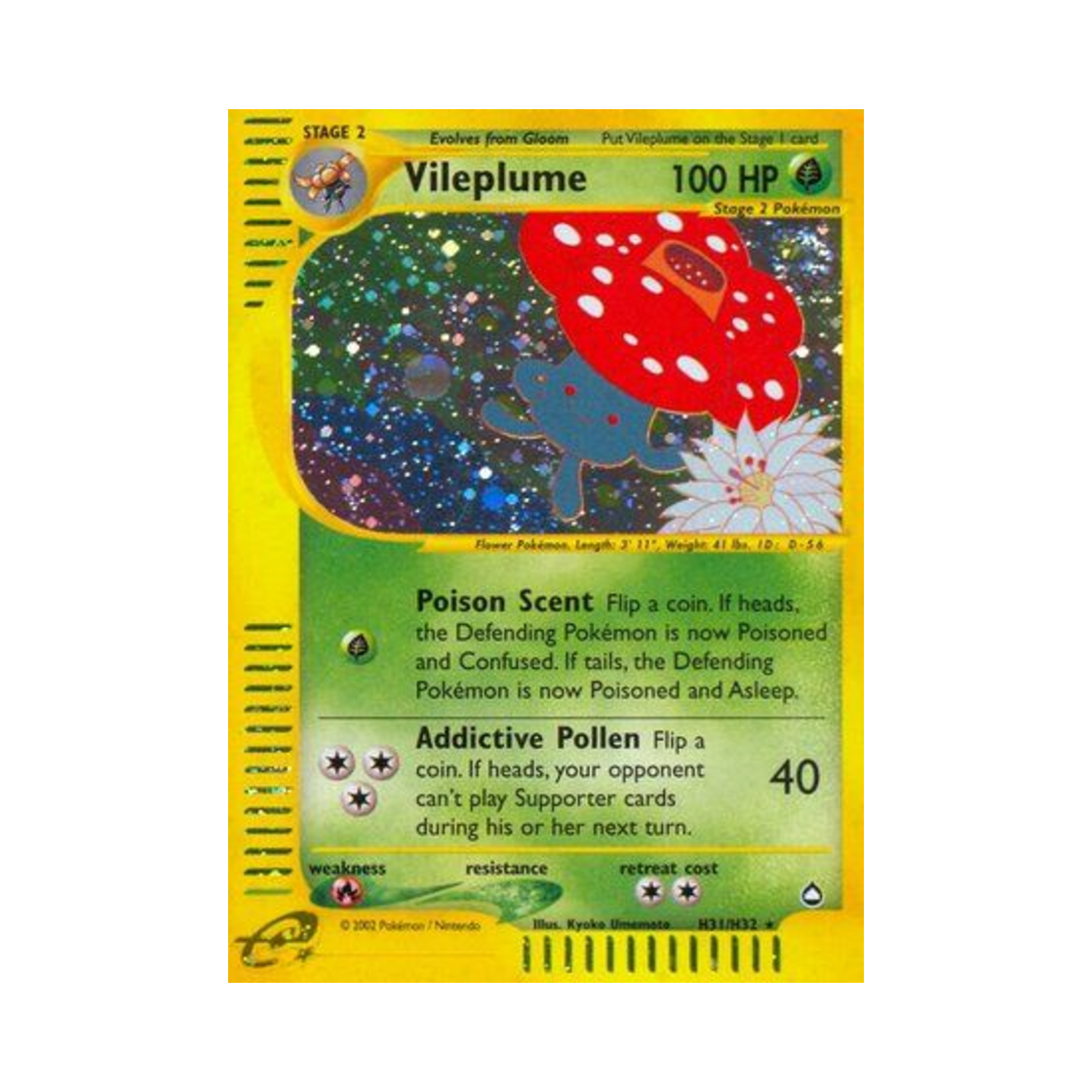포켓몬 TCG 라플레시아 RH 아쿠아폴리스 (영문판)(Pokemon TCG Vileplume RH Aquapolis (English Ver.)) - 1