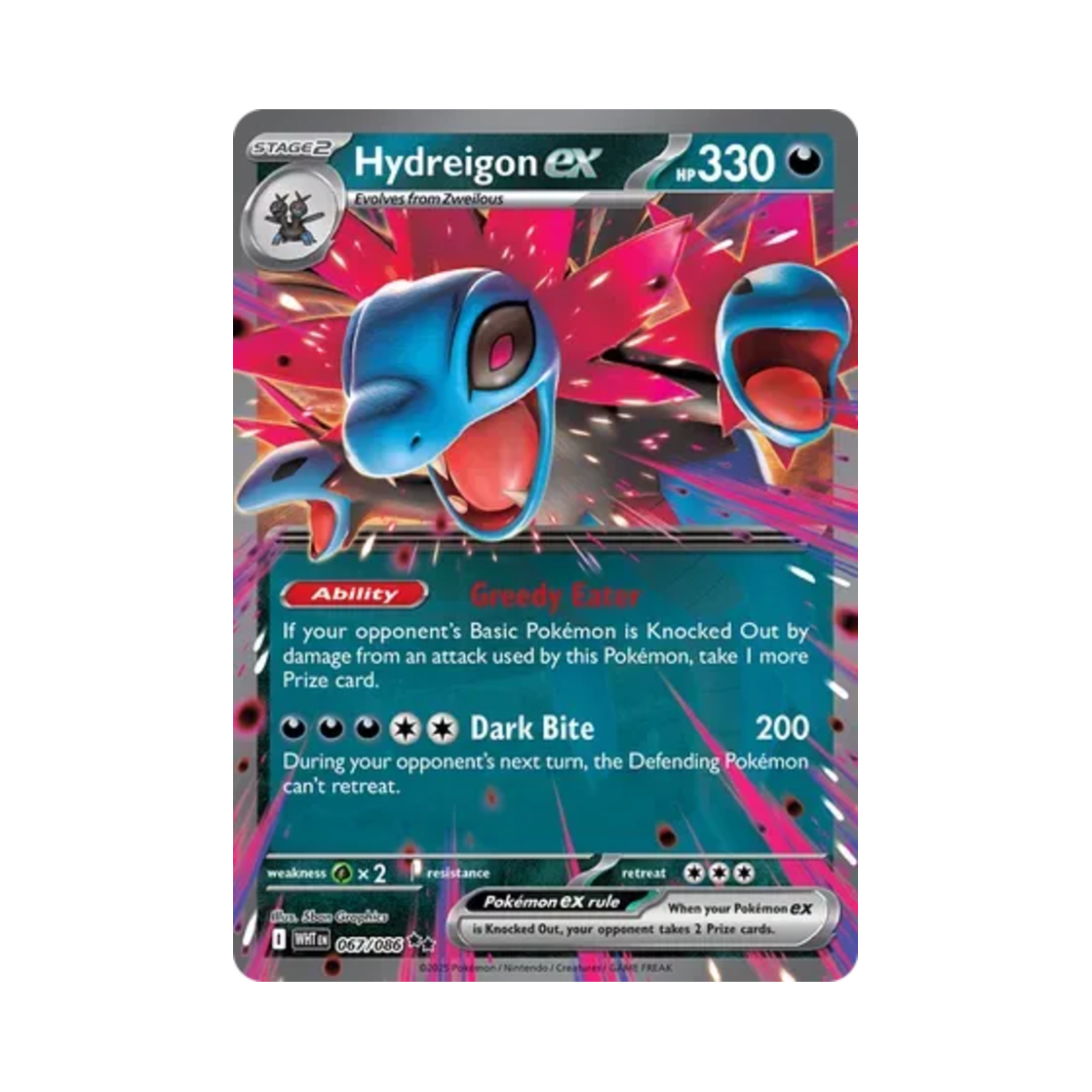 포켓몬 TCG 삼삼드래 ex DR 화이트플레어 (영문판)(Pokemon TCG Hydreigon ex DR White Flare (English Ver.)) - 1