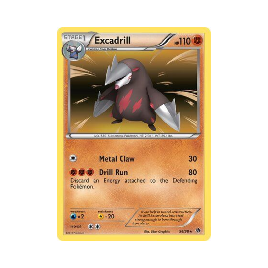 포켓몬 TCG 몰드류 RH 이머징 파워스 (영문판)(Pokemon TCG Excadrill RH Emerging Powers (English Ver.)) - 1