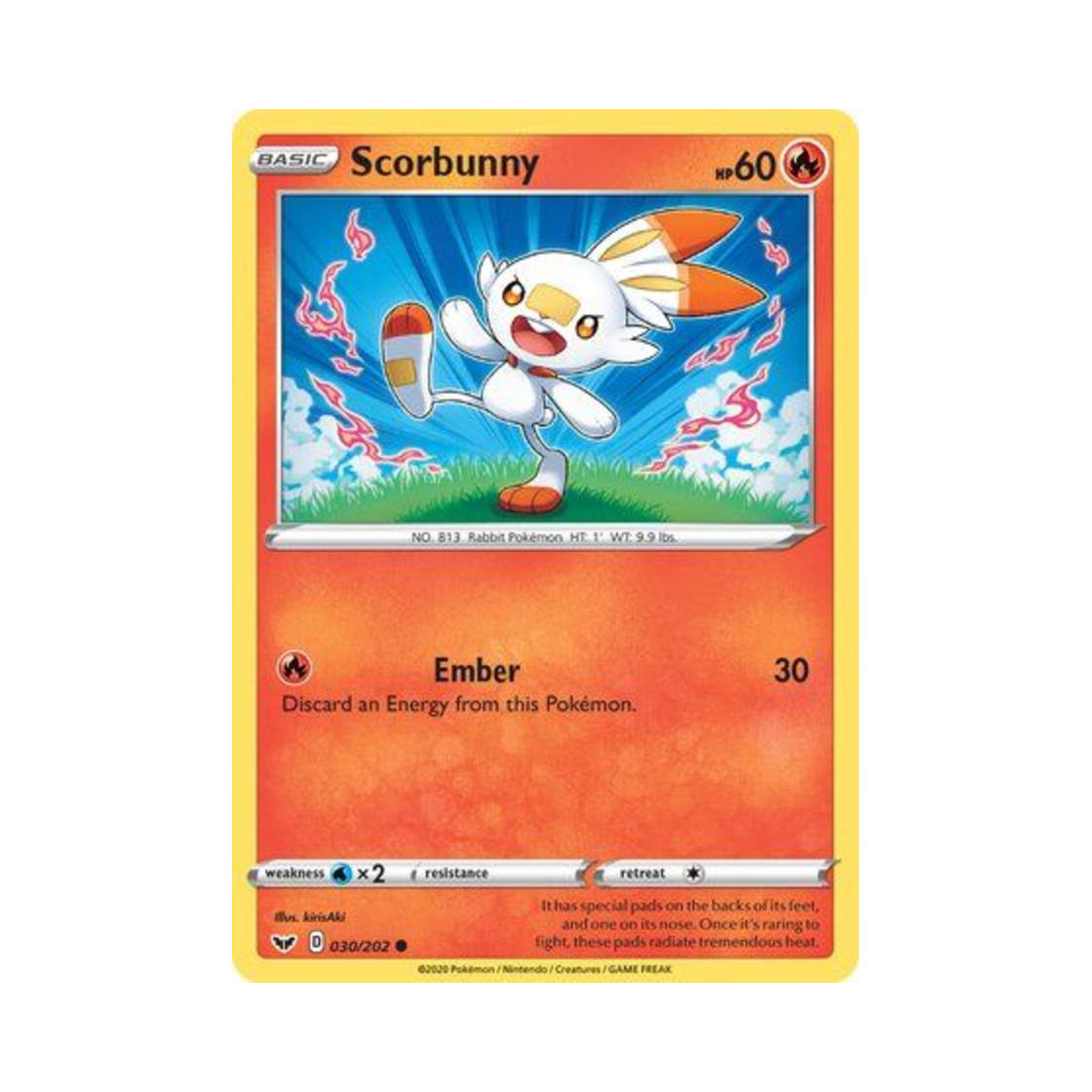 포켓몬 TCG 염버니 C 소드 & 실드 (영문판)(Pokemon TCG Scorbunny C Sword & Shield (English Ver.)) - 1