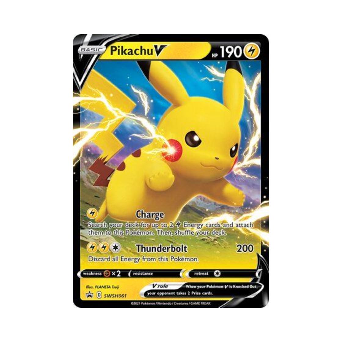 포켓몬 TCG 피카츄 V 점보 P 소드 & 실드 프로모카드 (영문판)(Pokemon TCG Pikachu V Jumbo P Sword & Shield Promos (English Ver.)) - 1