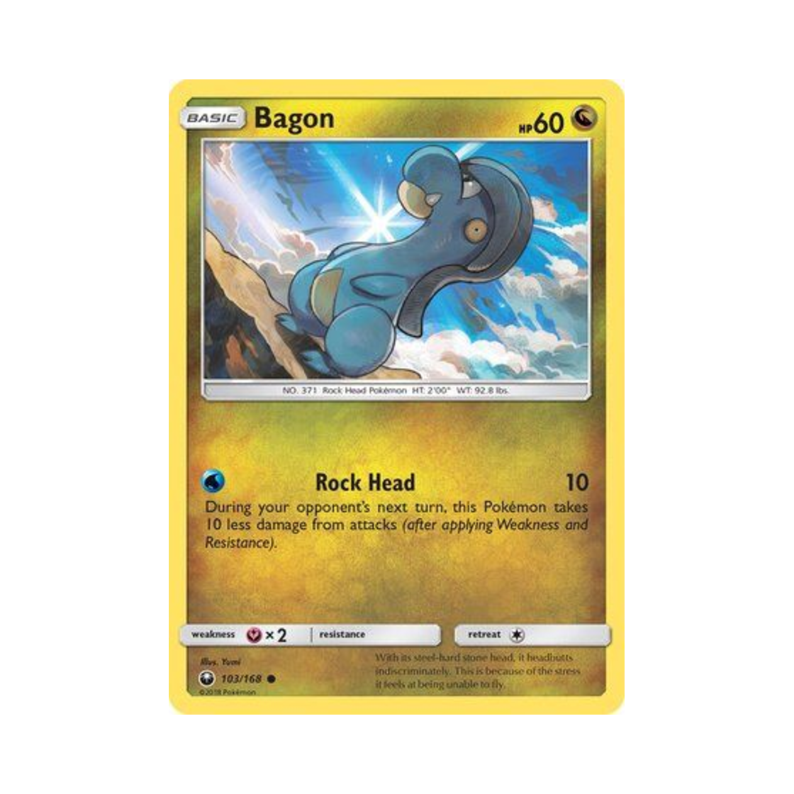 포켓몬 TCG 아공이 C 셀레스티얼 스톰 (영문판)(Pokemon TCG Bagon C Celestial Storm (English Ver.)) - 1