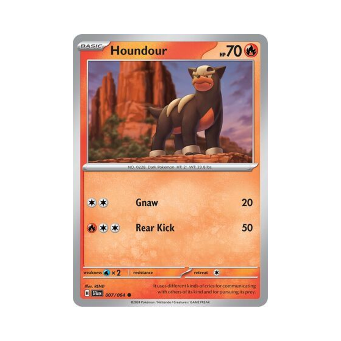 포켓몬 TCG 델빌 C 슈라우디드 페이블 (영문판)(Pokemon TCG Houndour C Shrouded Fable (English Ver.)) - 1
