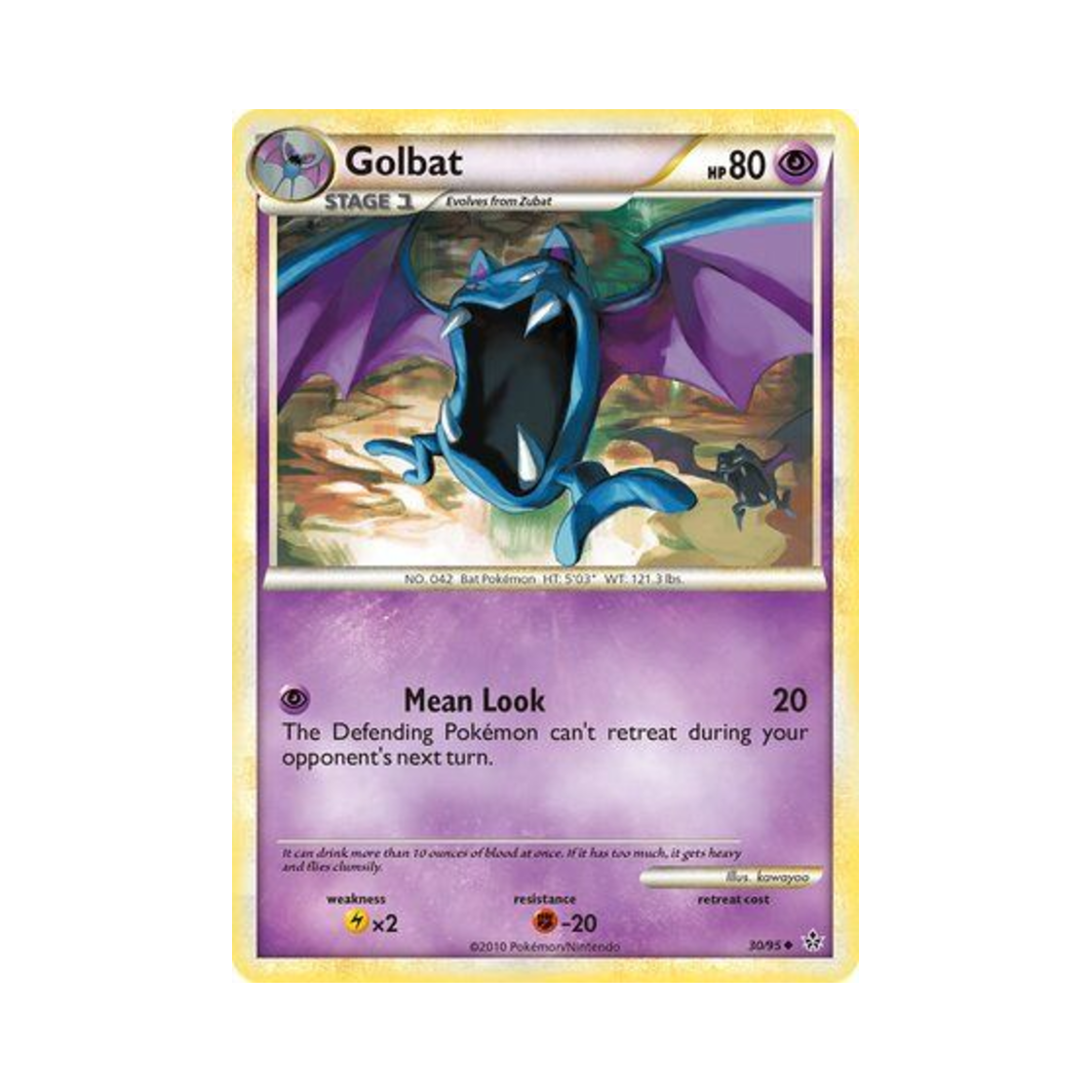 포켓몬 TCG 골뱃 U 언리쉬드 (영문판)(Pokemon TCG Golbat U Unleashed (English Ver.)) - 1
