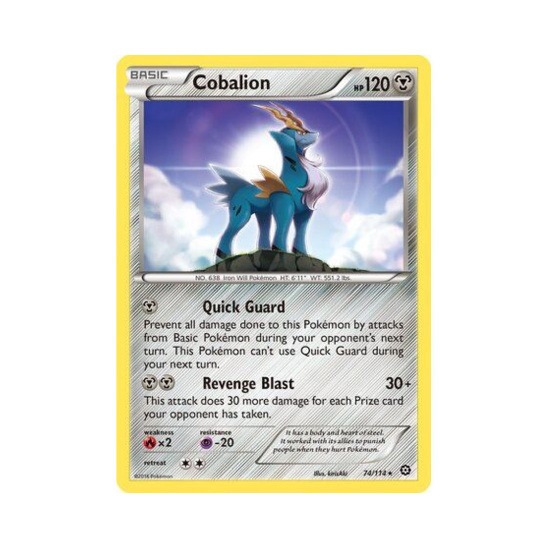 포켓몬 TCG 코바르온 R 스팀 시즈 (영문판)(Pokemon TCG Cobalion R Steam Siege (English Ver.))